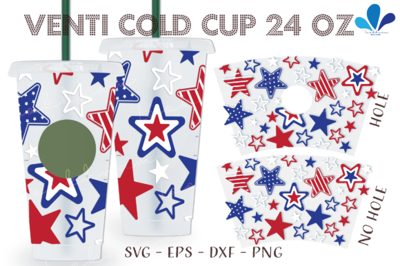 4th of July Star Confetti Venti Wrap SVG: Graphics & Crafts Review