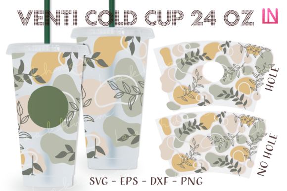 Abstract Leaves 24Oz Venti Cold Cup Wrap Review
