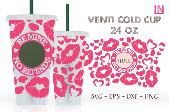 Be Mine Lips Leopard Venti Cup Wrap: Graphics & Crafts Review