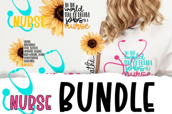 BUNDLE Nurse Png: Graphics for Craft Brands