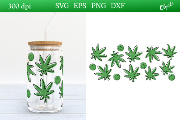 Cannabis Can Glass 16 OZ Wrap Design Review