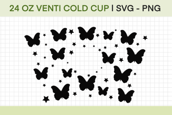 Cute Butterflies Stars Full Wrap: Graphics & Crafts Review