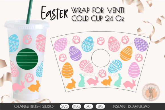 Easter Eggs Funny Bunny SVG Wrap: Graphics & Crafts Asset