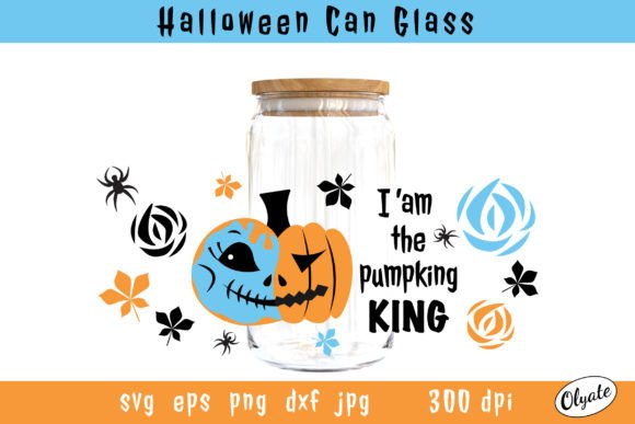 Halloween Can Glass Wrap Pumpkin Jack Design Review
