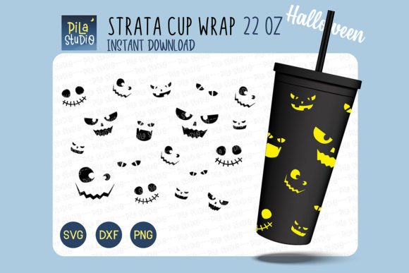 Halloween Ghost Strata Cups SVG Graphics Review