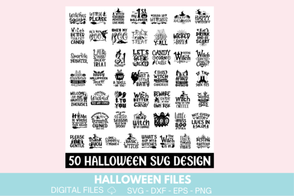 Halloween SVG Quotes Bundle: Graphics & Crafts