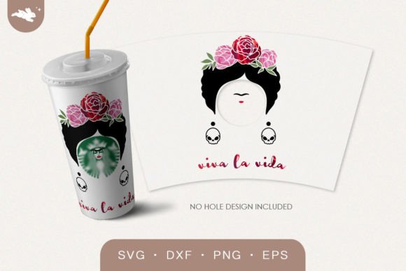 Inspirational Cup Wrap Graphics for Craft Blog Design