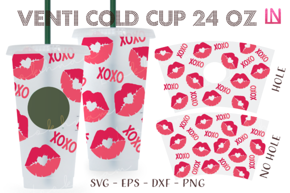 Lips XOXO Valentine 24 Oz Venti Cup: Graphics & Crafts Review