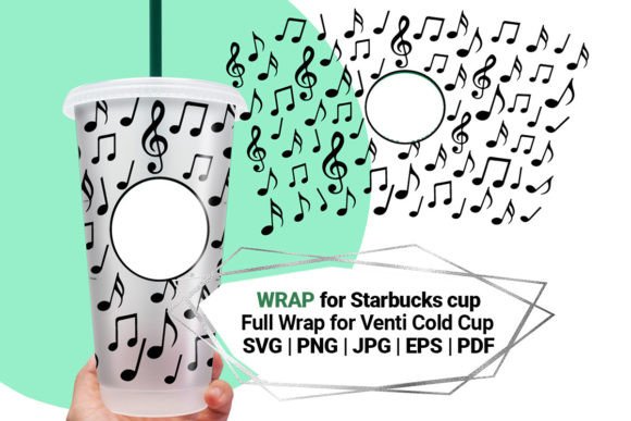 Melody Wrap for Starbucks Cold Cup 24 Oz Graphics & Crafts Review