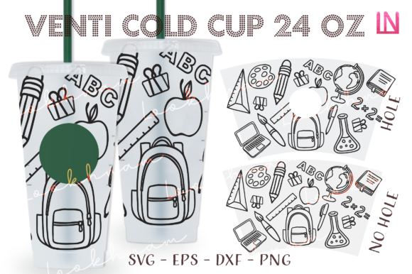 School Outline Venti Cup Wrap: Graphics & Crafts Review