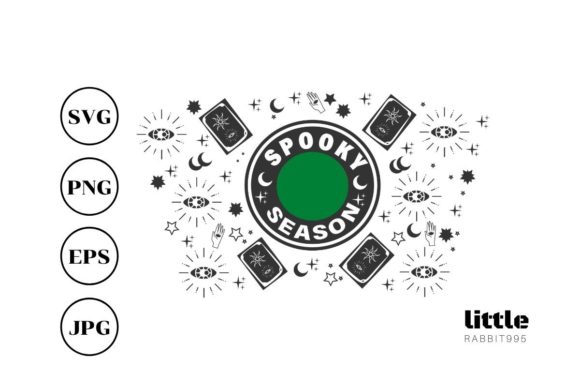 Spooky Season Cold Cup Wrap: Graphics & Illustrations