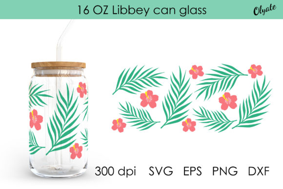 Tropical Libbey Can Glass Graphics for Crafts Review