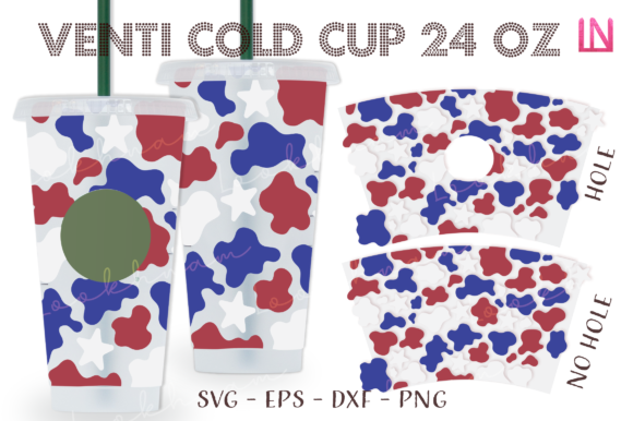 USA Cow Print Venti Cold Cup Full Wrap Review for Graphics & Crafts